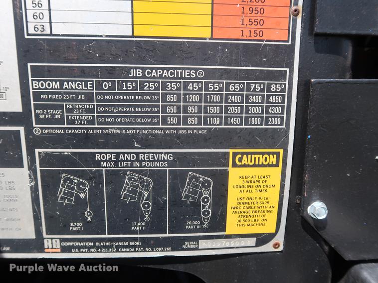 image for item DF2316 1985 Ford 8000 crane truck