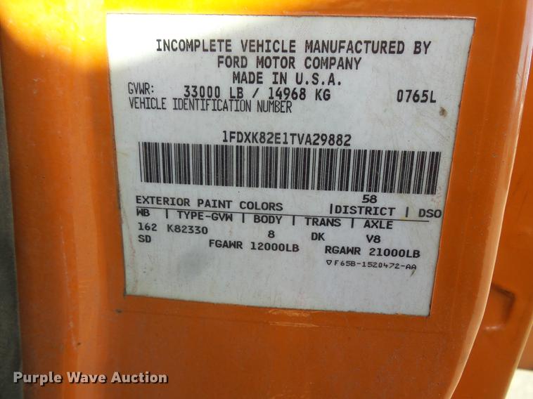 image for item DV9489 1996 Ford L8000 dump truck