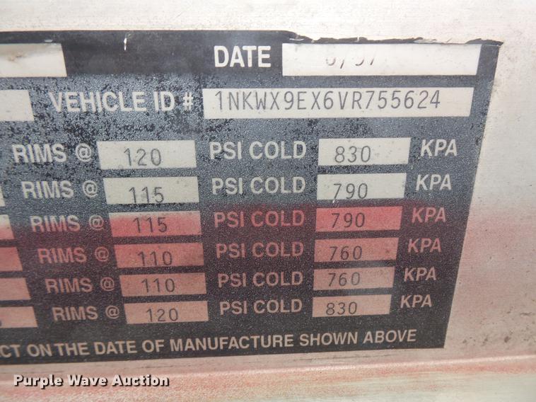 image for item DV9492 1997 Kenworth W900 dump truck