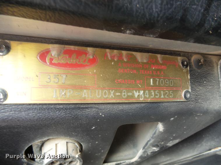 image for item DV9493 1997 Peterbilt 357 dump truck