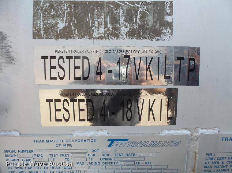 image for item DV9495 2004 Kenworth W900 tank truck