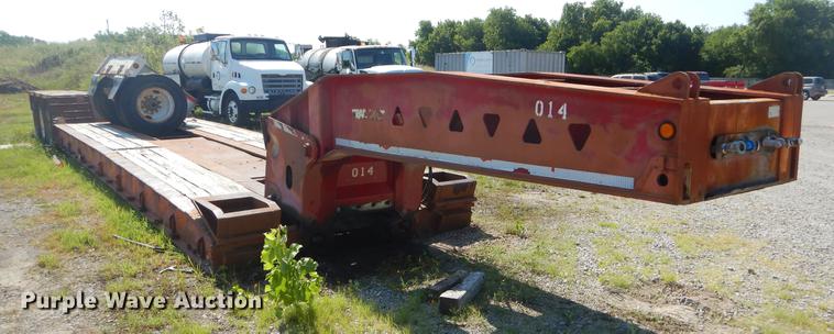 image for item EK9585 1994 Trail King TK120HDG-553 low boy equipment trailer