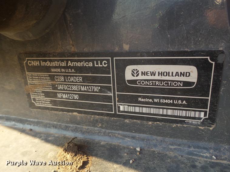 image for item EN9621 2015 New Holland C238 skid steer