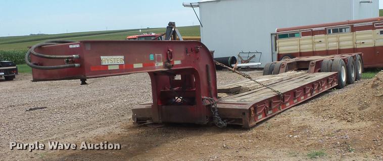 image for item EV9002 1970 Hyster lowboy equipment trailer