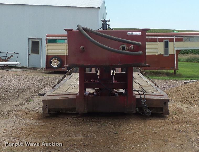 image for item EV9002 1970 Hyster lowboy equipment trailer