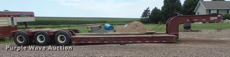 image for item EV9002 1970 Hyster lowboy equipment trailer