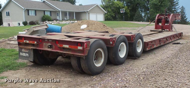 image for item EV9002 1970 Hyster lowboy equipment trailer