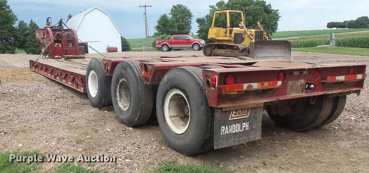 image for item EV9002 1970 Hyster lowboy equipment trailer