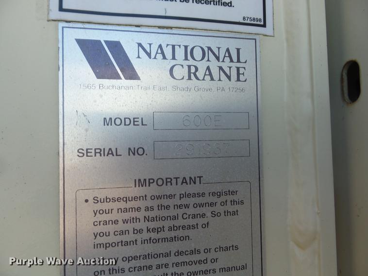 image for item K6263 2007 Freightliner Business Class M2 crane truck