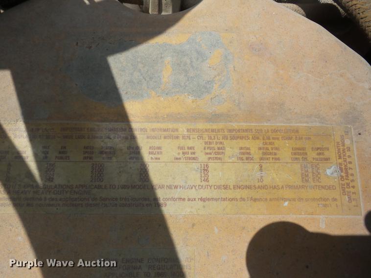 image for item K6267 1990 Peterbilt 375 dump truck