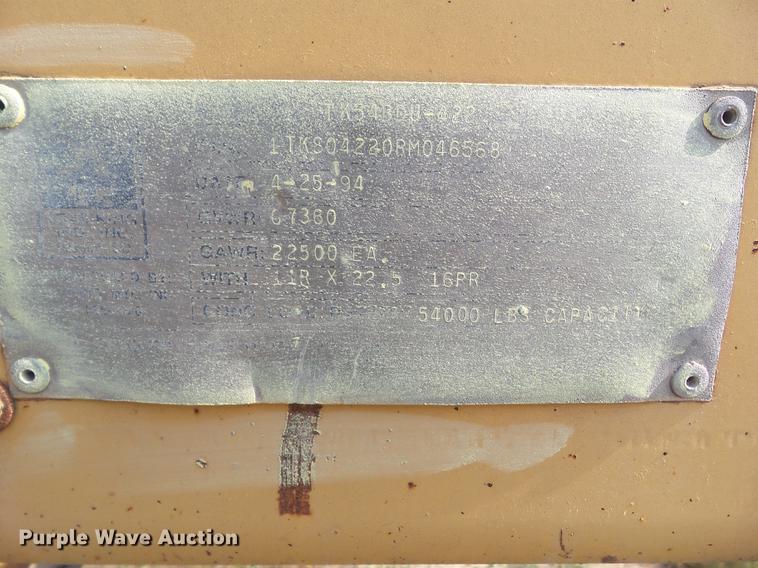 image for item L5689 1994 Trail King TK54BD6-422 bottom dump trailer