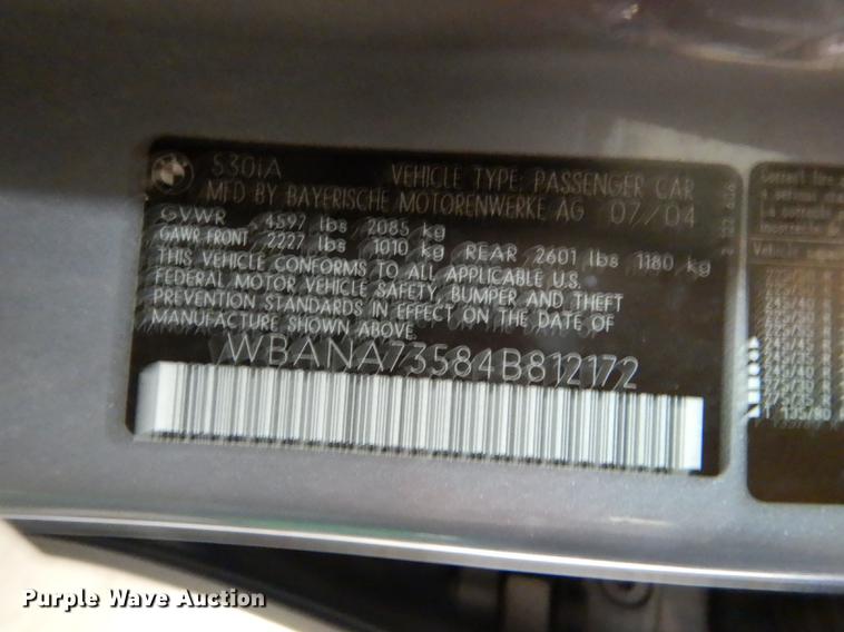 image for item DC0290 2004 BMW 530i