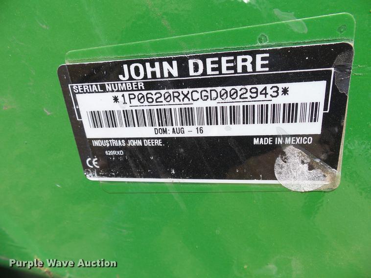 image for item DD8360 John Deere 620R loader