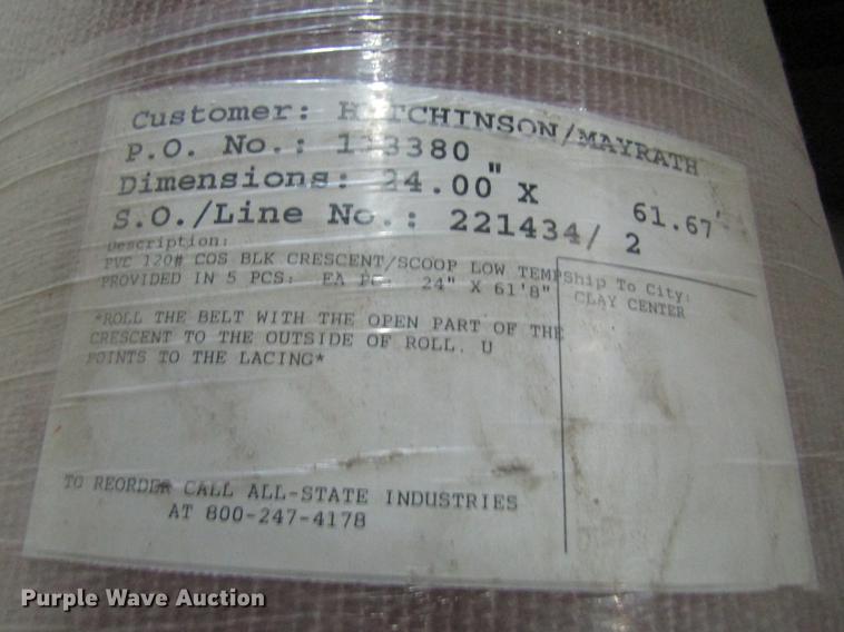 image for item DE5142 Hutchinson grain conveyor belt