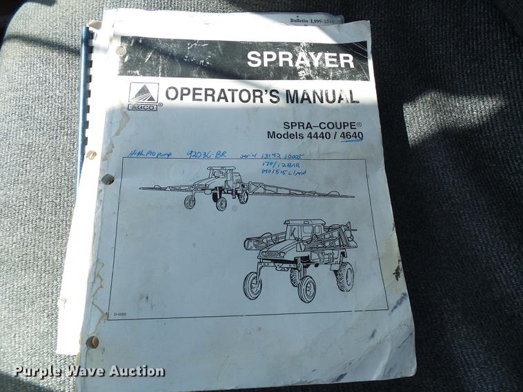 image for item DE5156 2001 SpraCoupe 4640 sprayer