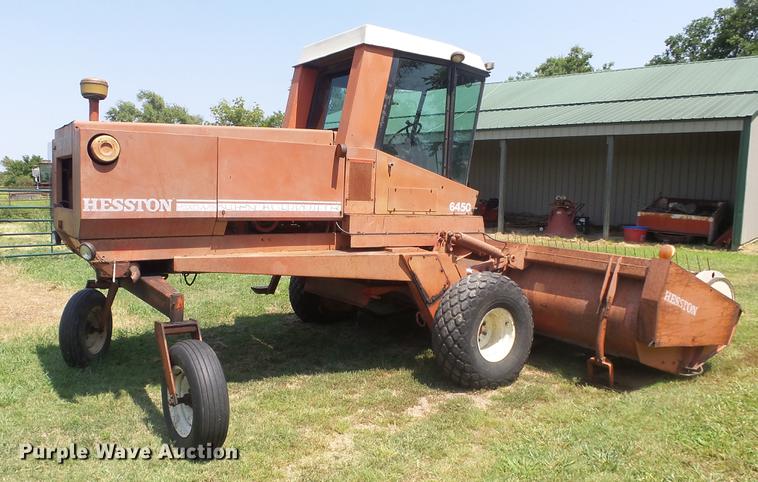 image for item DF4313 Hesston 6450 windrower