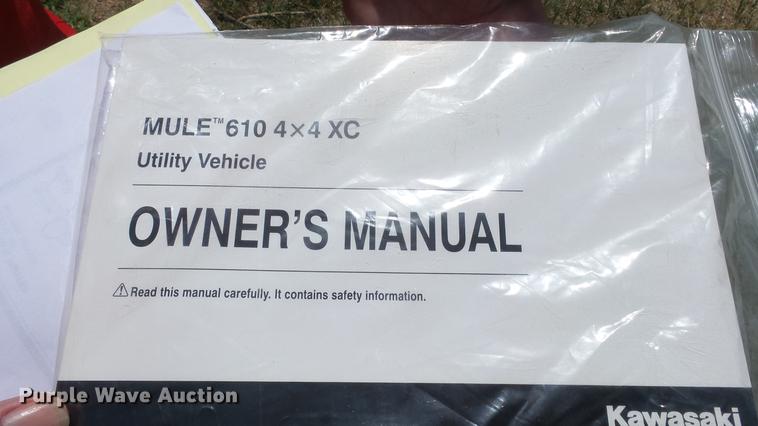 image for item DF4314 2016 Kawasaki Mule 610XC utility vehicle
