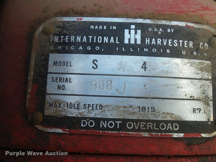 image for item EV9033 McCormick Super W-4 tractor