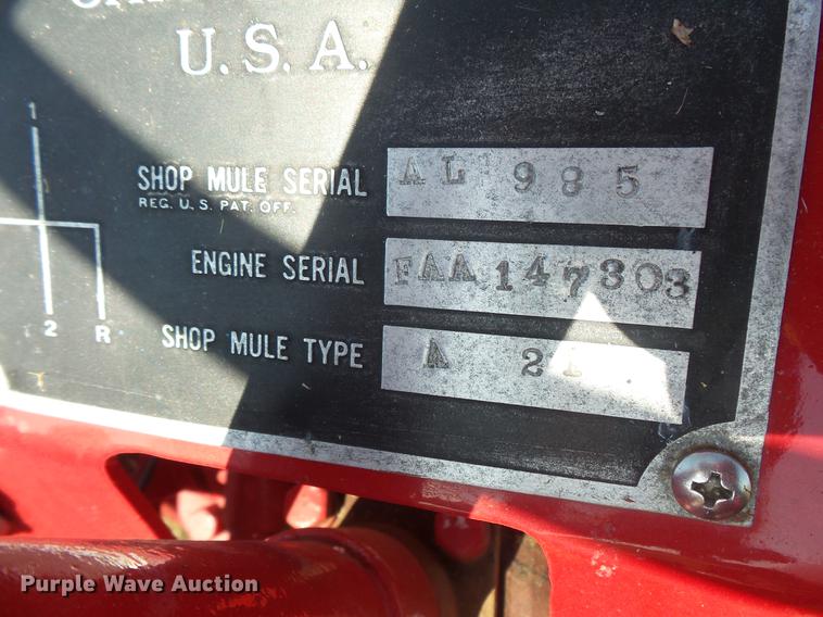 image for item EV9043 W.F. Hebard & Co A21 tractor