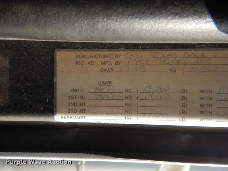 image for item DC5946 2001 Mack CH613 semi truck