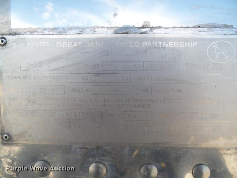 image for item DD5816 2005 Great Dane 7811TZ-1AP refrigerated van trailer