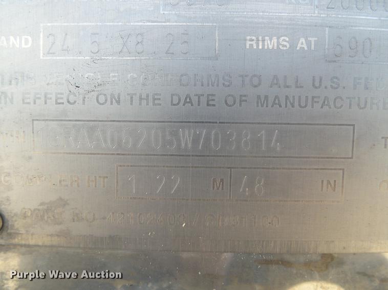 image for item DD5816 2005 Great Dane 7811TZ-1AP refrigerated van trailer