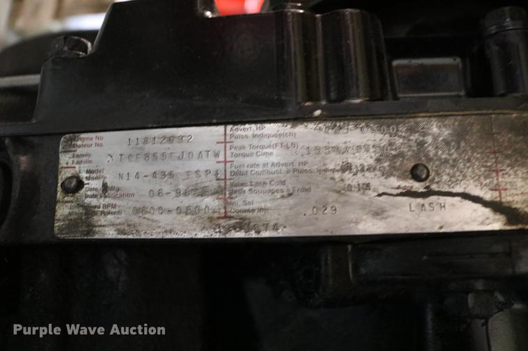 image for item EX9761 Cummins N14 Plus/455B six cylinder turbo diesel engine