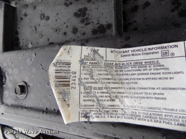 image for item DB8658 1995 Chevrolet C1500 pickup truck