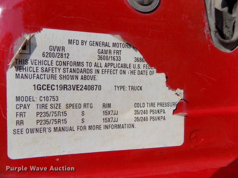 image for item DB9162 1997 Chevrolet C1500 Ext.Cab pickup truck