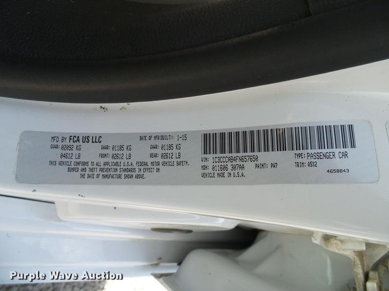 image for item DD8353 2015 Chrysler 200