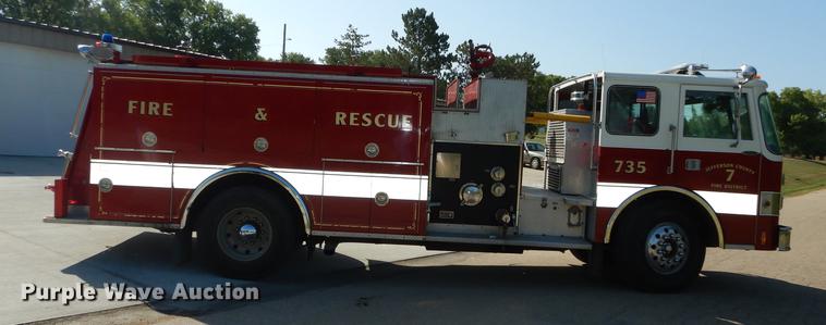 image for item EM9564 1986 Pierce Dash pumper fire truck