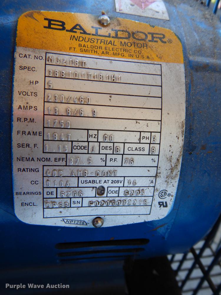 image for item EM9630 2003 Quincy air compressor