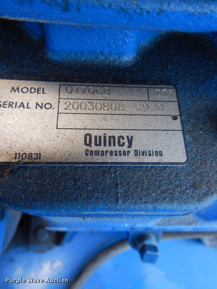 image for item EM9630 2003 Quincy air compressor