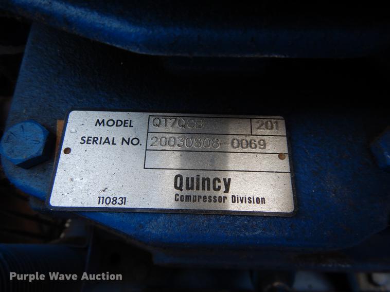 image for item EM9630 2003 Quincy air compressor