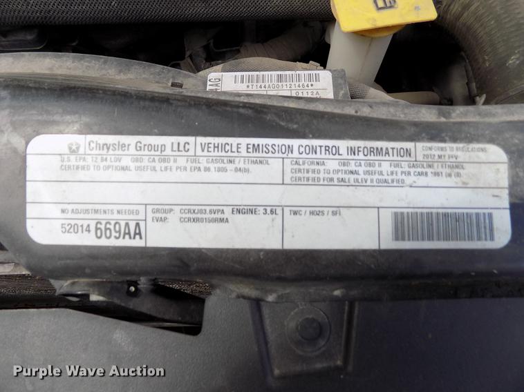 image for item ER9010 2012 Dodge Grand Caravan van