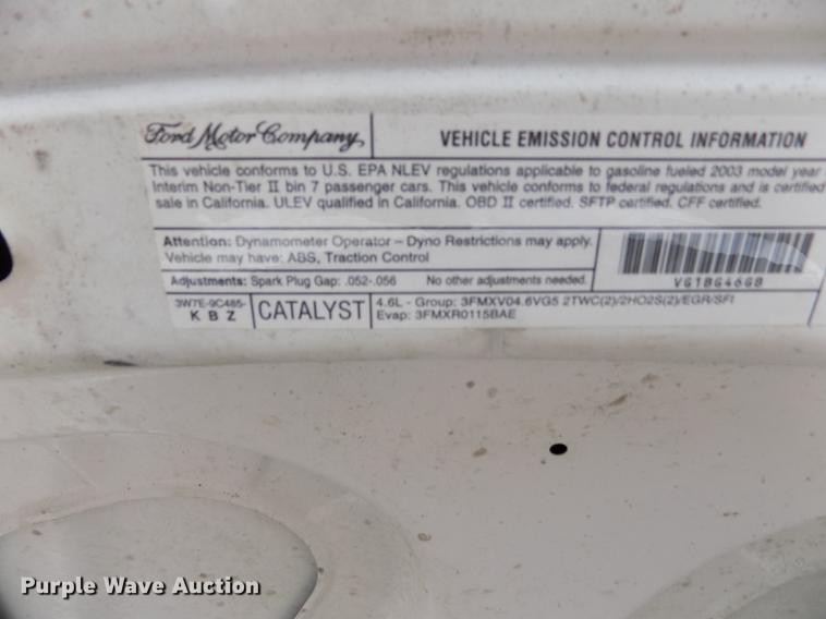 image for item ER9055 2003 Ford Crown Victoria Police Interceptor