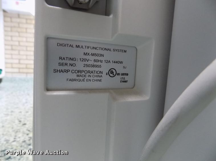 image for item ER9056 2012 Sharp MX-M503N copy machine
