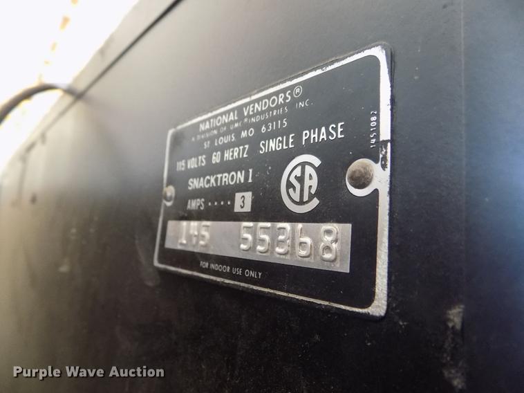 image for item ER9057 National Vendors Snacktron 1 vending machine