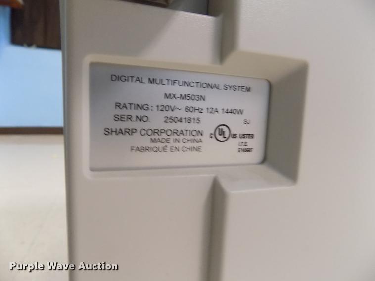 image for item ER9062 2012 Sharp MX-M503N copy machine