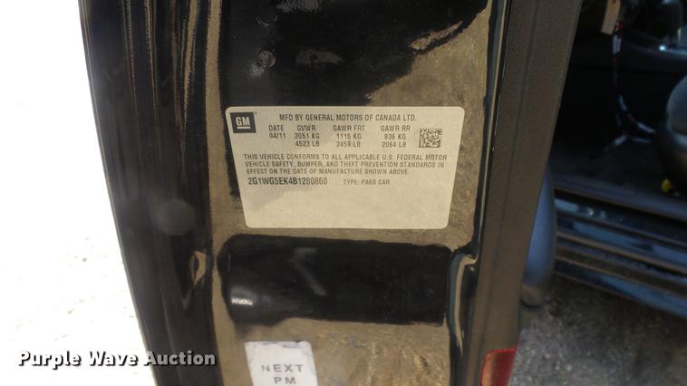 image for item ER9702 2011 Chevrolet Impala