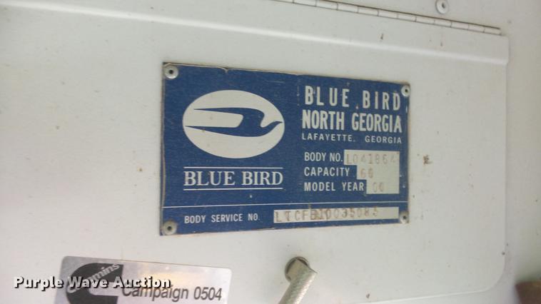 image for item ET9453 2000 Blue Bird TC2000 school bus