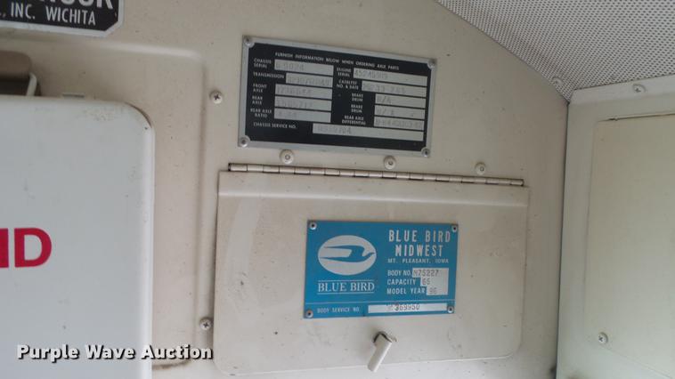 image for item ET9455 1996 Blue Bird TC2000 school bus