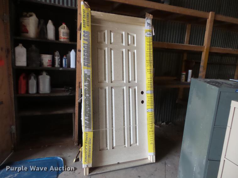 image for item EV9225 (3) Mastercraft prehung fiberglass exterior doors