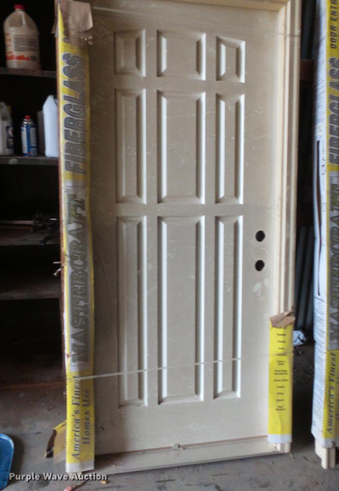 image for item EV9225 (3) Mastercraft prehung fiberglass exterior doors