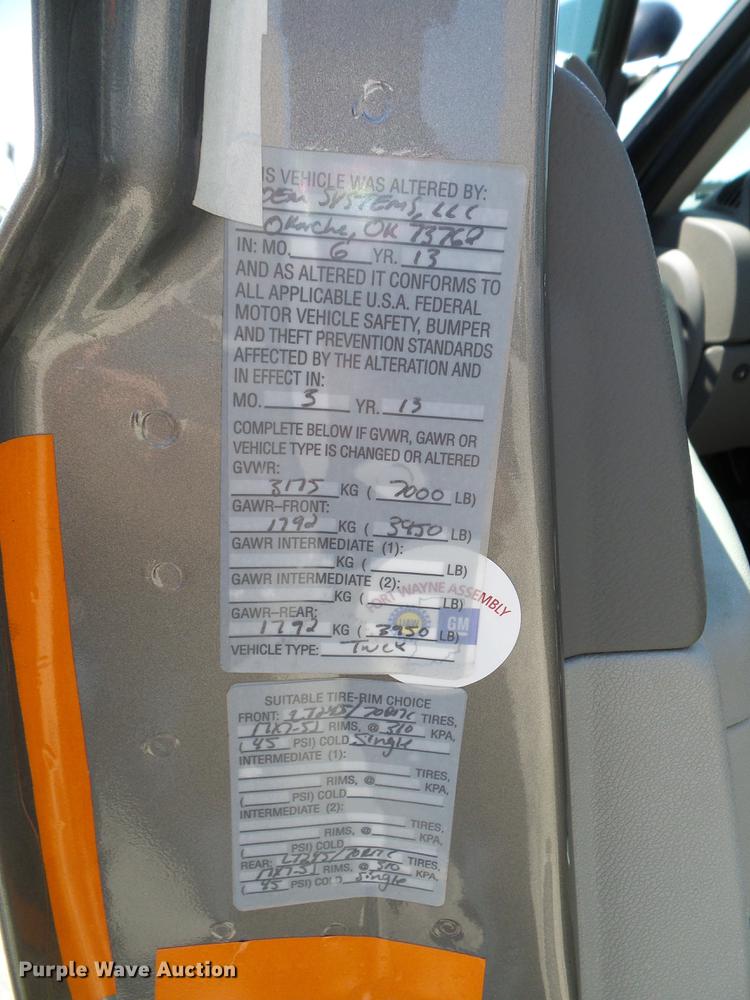 image for item DD5276 2013 Chevrolet Silverado 1500 Ext. Cab pickup truck