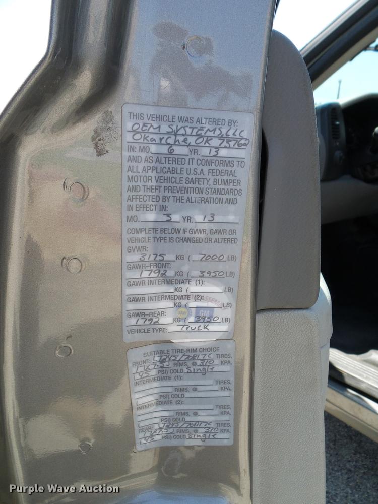 image for item DD5283 2013 Chevrolet Silverado 1500 Ext. Cab pickup truck