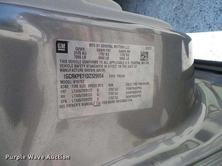 image for item DD5284 2013 Chevrolet Silverado 1500 Ext. Cab pickup truck