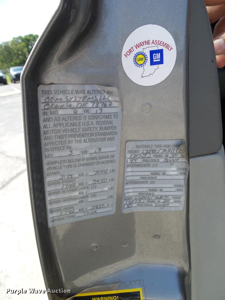 image for item DD5286 2013 Chevrolet Silverado 1500 Ext. Cab pickup truck