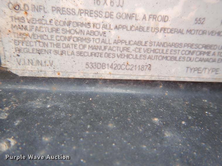 image for item DB8306 2012 H&H dump bed trailer