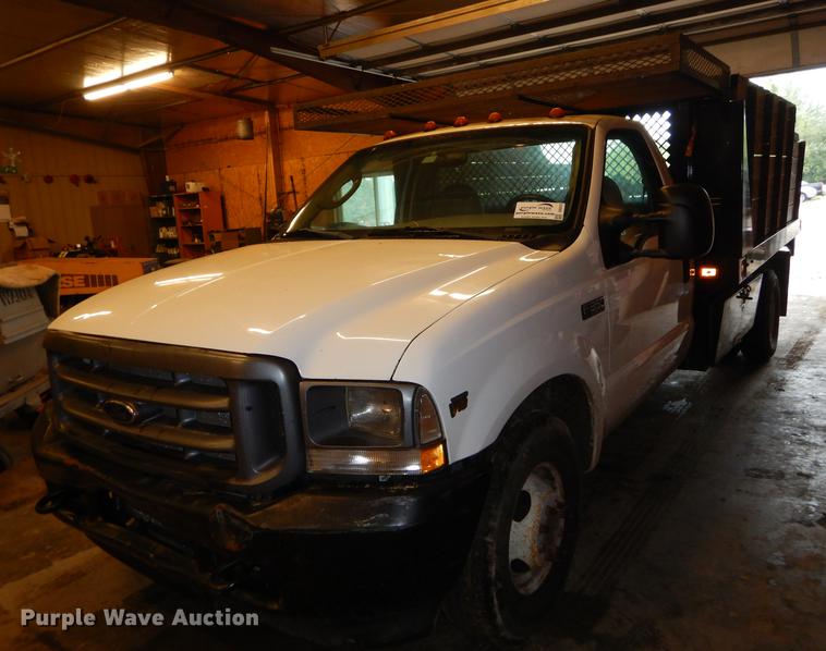 image for item DB8316 2003 Ford F350 Super Duty XL flat dump bed pickup truck